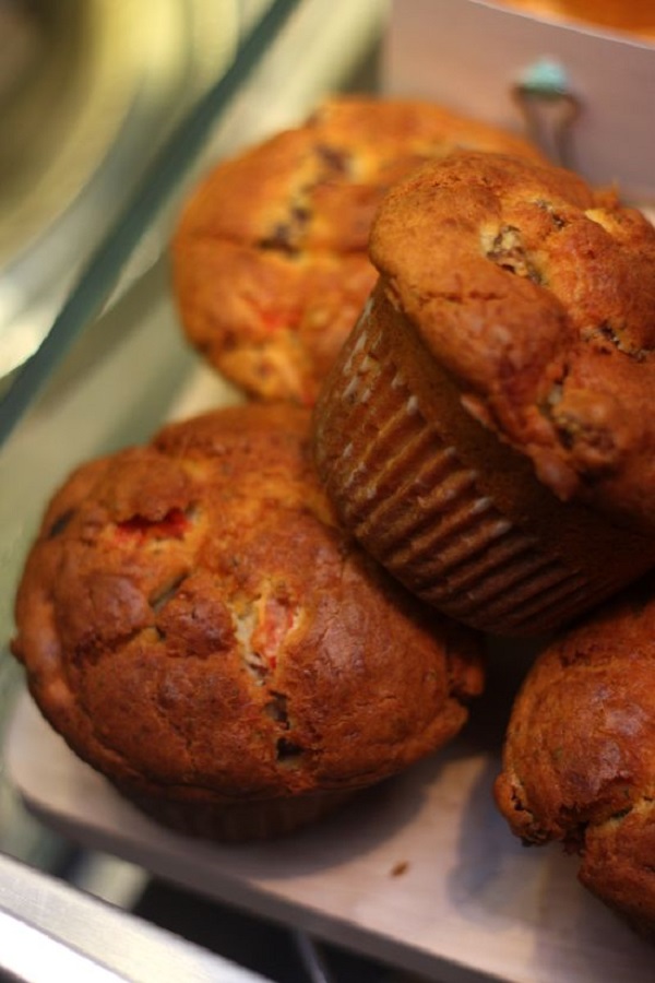 recette muffin au chorizo et poivron rouge